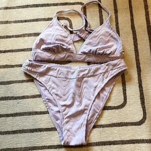 Target wild fable terrycloth lavender bikini